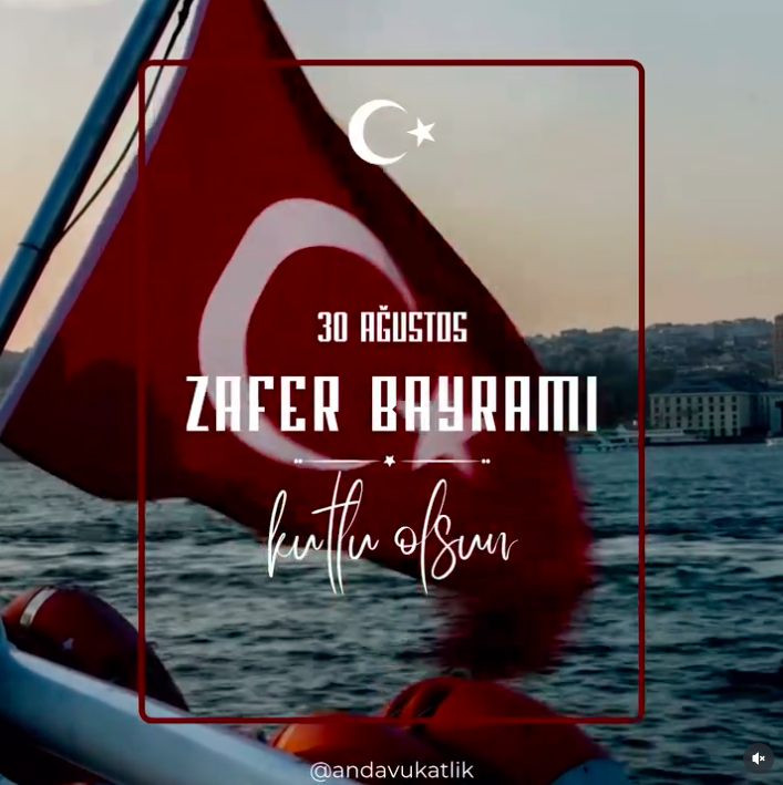 30 Ağustos Zafer Bayramı Kutlu Olsun